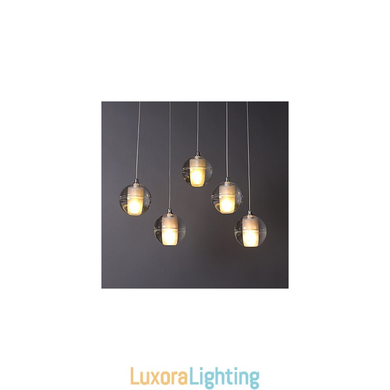 Designer Touch Decorative 1 Light Crystal Glass Stone Pendant Lamp Cafe Pendant Light Pendant Lighting