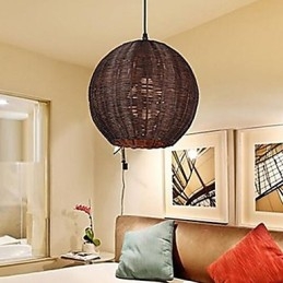Designer Touch Decorative Modern Contemporary Lantern Country Globe Metal Pendant Light