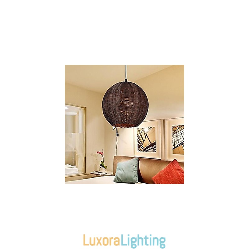 Designer Touch Decorative Modern Contemporary Lantern Country Globe Metal Pendant Light