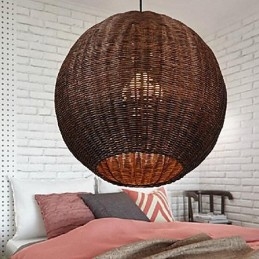 Designer Touch Decorative Modern Contemporary Lantern Country Globe Metal Pendant Light