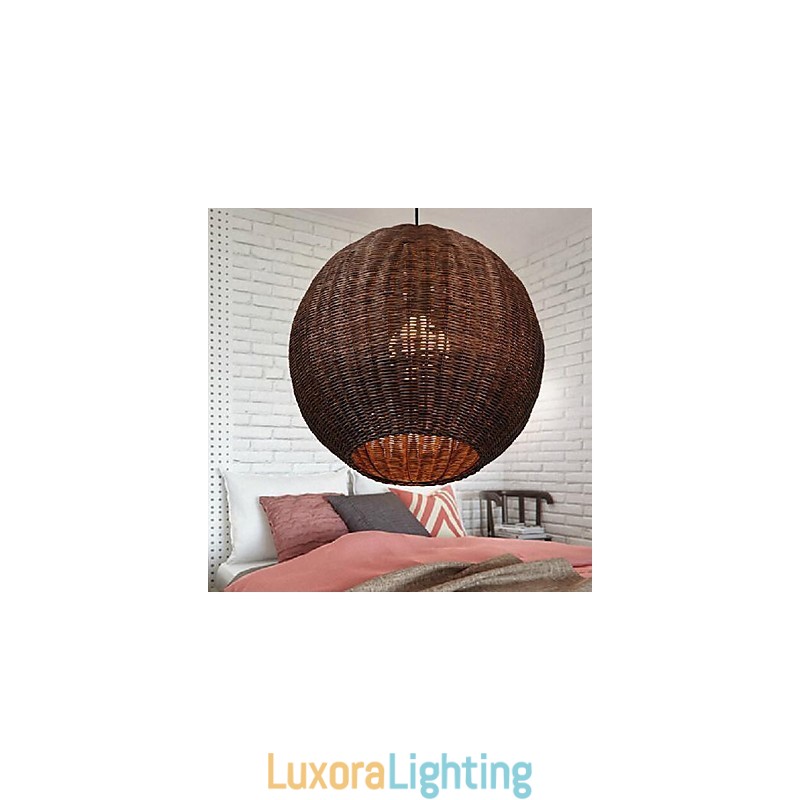 Designer Touch Decorative Modern Contemporary Lantern Country Globe Metal Pendant Light