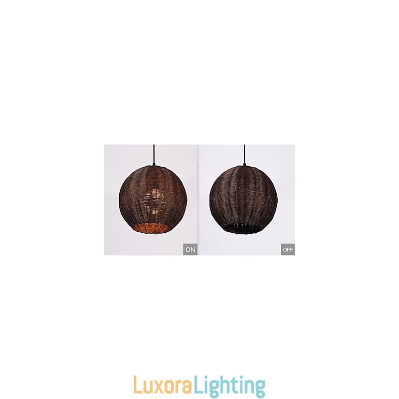 Designer Touch Decorative Modern Contemporary Lantern Country Globe Metal Pendant Light