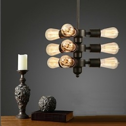 Designer Touch Decorative Edison Retro Light Chandelier