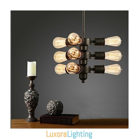 Designer Touch Decorative Edison Retro Light Chandelier