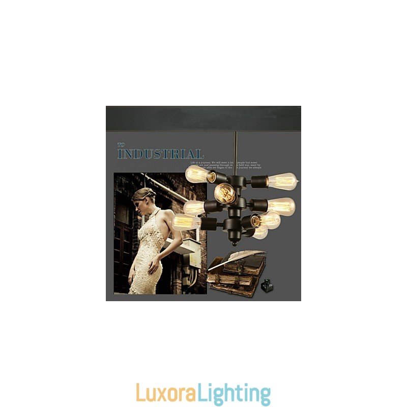 Designer Touch Decorative Edison Retro Light Chandelier