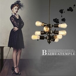 Designer Touch Decorative Edison Retro Light Chandelier