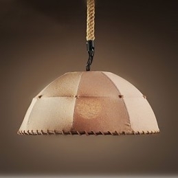 Designer Touch Decorative Contracted Nordic Vintage Linens Hemp Rope American Country Droplight Lamp