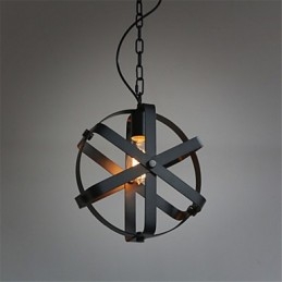 Designer Touch Decorative Vintage Style Industrial Round Pendant Light Loft Home Furnishing Chandelier