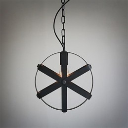 Designer Touch Decorative Vintage Style Industrial Round Pendant Light Loft Home Furnishing Chandelier