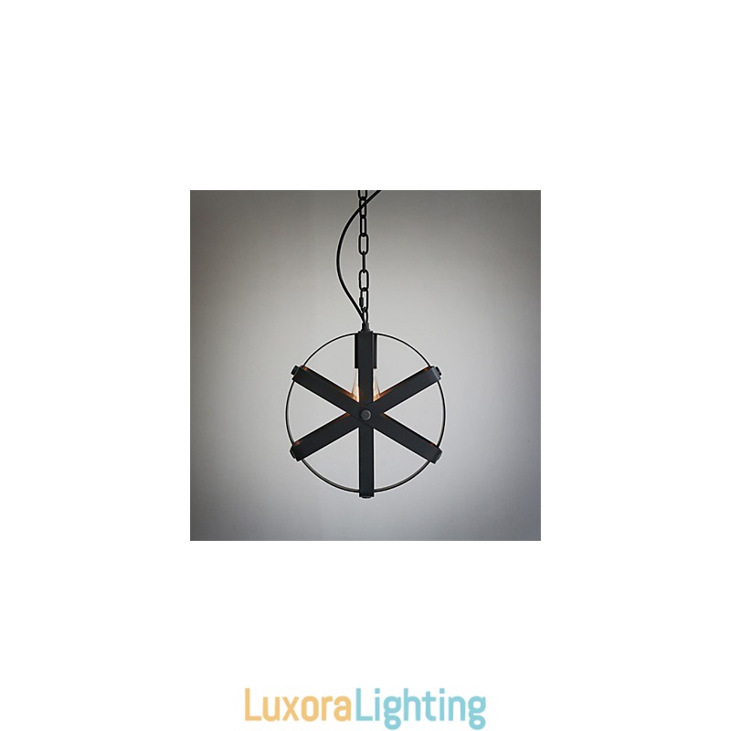 Designer Touch Decorative Vintage Style Industrial Round Pendant Light Loft Home Furnishing Chandelier