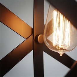 Designer Touch Decorative Vintage Style Industrial Round Pendant Light Loft Home Furnishing Chandelier