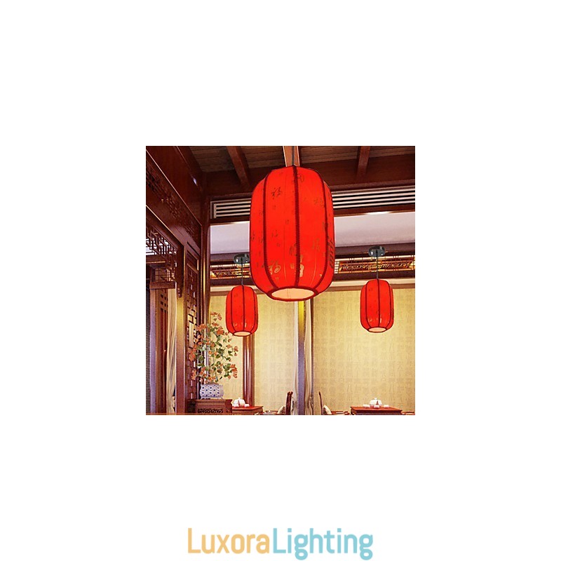 Designer Touch Decorative Archaize Sheepskin Red Lanterns Porch Droplight Lamp Light