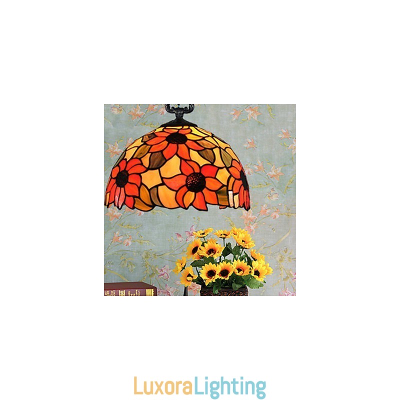 Designer Touch Decorative European Rural Creative Arts Stained Glass Chandelier Restoring Ancient Ways Lamp Light