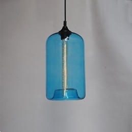 Designer Touch Decorative Bottle Design Pendant 1 Light with Transparent Shade