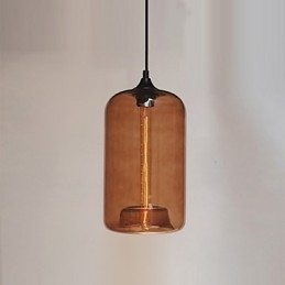 Designer Touch Decorative Bottle Design Pendant 1 Light with Transparent Shade