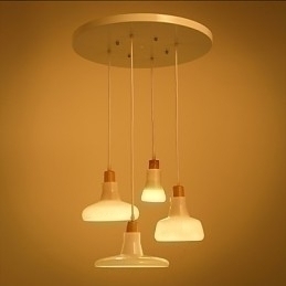 Designer Touch Decorative Creative Characteristic 4 Light Pendant with Iron Shade