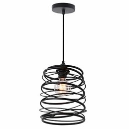 Designer Touch Decorative Rustic Lodge Retro Country Mini Style Painting Metal Pendant Light Garage