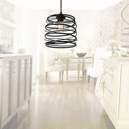 Designer Touch Decorative Rustic Lodge Retro Country Mini Style Painting Metal Pendant Light Garage