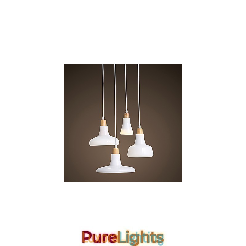 Designer Touch Decorative Creative Characteristic 4 Light Pendant with Iron Shade