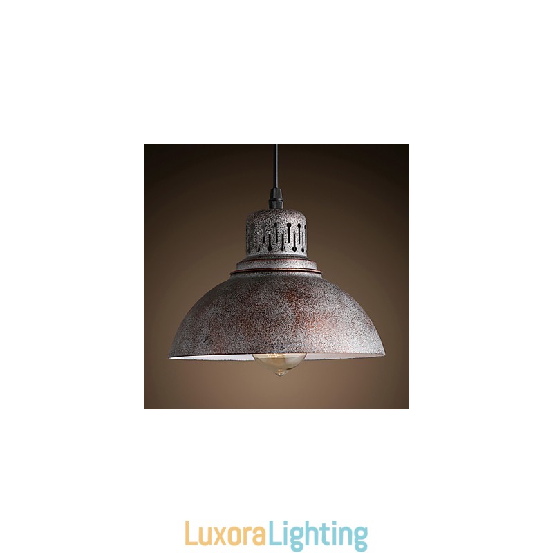 Designer Touch Decorative Retro Mini Style Painting Metal Pendant Light Outdoors