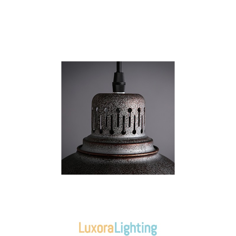 Designer Touch Decorative Retro Mini Style Painting Metal Pendant Light Outdoors