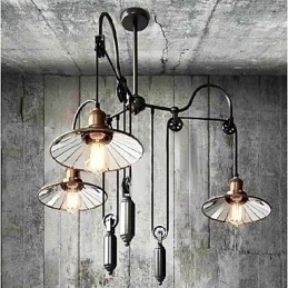 Designer Touch Decorative Vintage Country Mini Style Painting Metal Chandelier