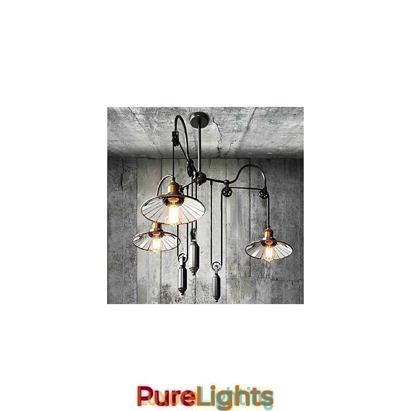 Designer Touch Decorative Vintage Country Mini Style Painting Metal Chandelier