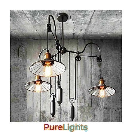 Designer Touch Decorative Vintage Country Mini Style Painting Metal Chandelier