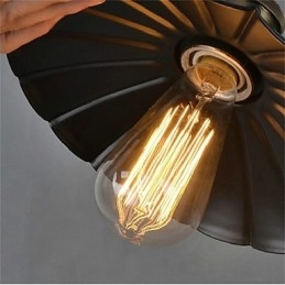 Designer Touch Decorative Unique Black Umbrella Vintage Wrought Iron Chandelier