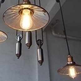 Designer Touch Decorative Vintage Country Mini Style Painting Metal Chandelier