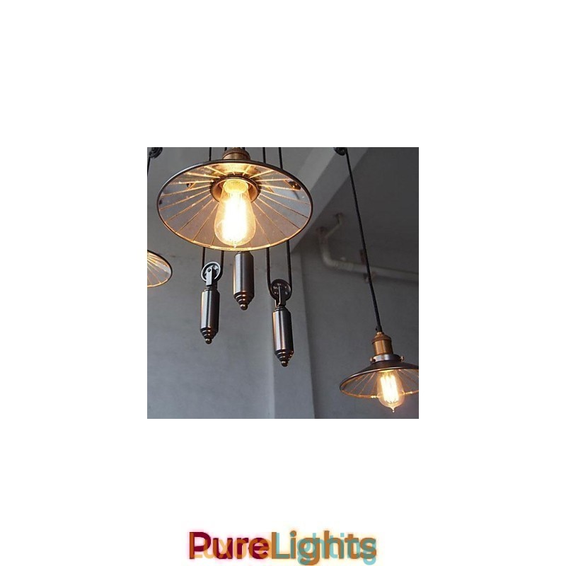 Designer Touch Decorative Vintage Country Mini Style Painting Metal Chandelier