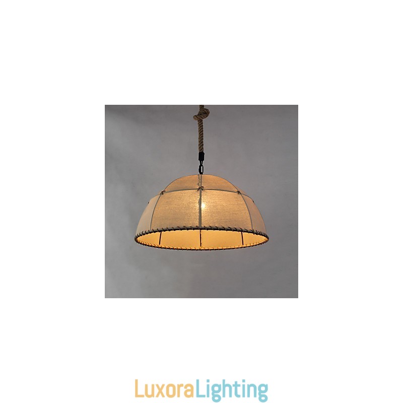 Designer Touch Decorative 35CM Loft Industrial Wind Straightforward Linen American Country Creative Arts Droplight Lamp