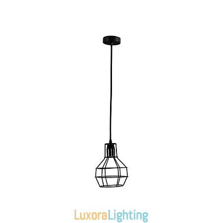 Designer Touch Decorative Retro Mini Style Painting Metal Pendant Light Garage