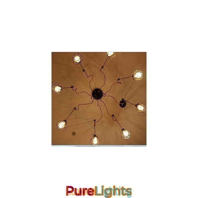 Designer Touch Decorative American Country Retro 8 Head Beauty Flower Pendant