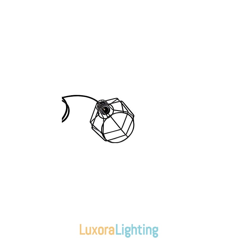 Designer Touch Decorative Retro Mini Style Painting Metal Pendant Light Garage