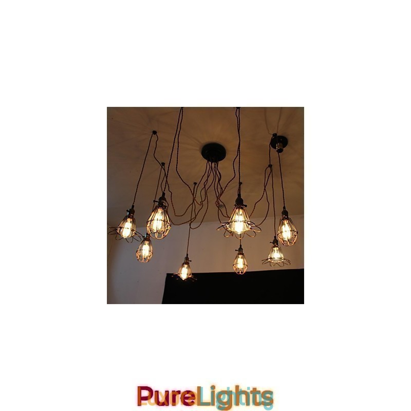 Designer Touch Decorative American Country Retro 8 Head Beauty Flower Pendant