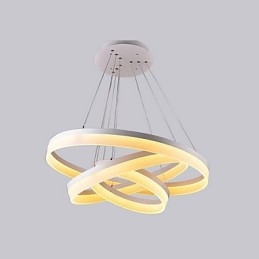 Designer Touch Decorative Hot Sale White Color Acrylic Modern Hanging Light 130W