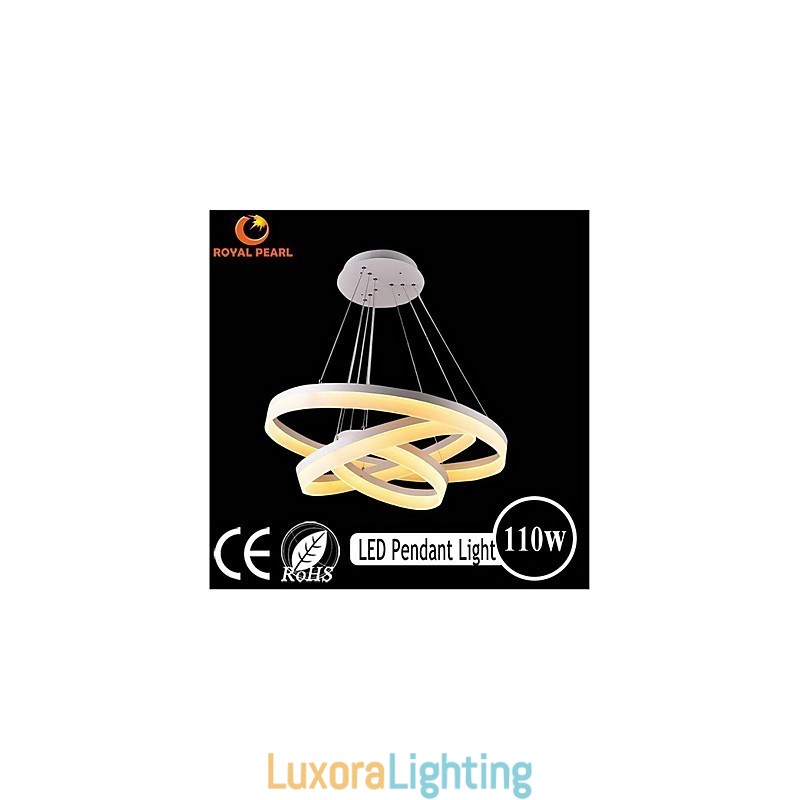 Designer Touch Decorative Hot Sale White Color Acrylic Modern Hanging Light 130W