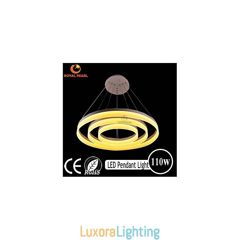 Designer Touch Decorative Hot Sale White Color Acrylic Modern Hanging Light 130W