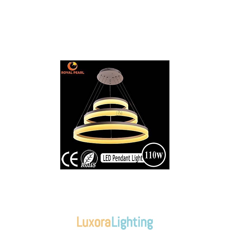 Designer Touch Decorative Hot Sale White Color Acrylic Modern Hanging Light 130W