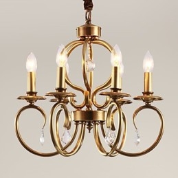 Designer Touch Decorative Chandelier Pendant Light Mini Style Traditional Classic Metal