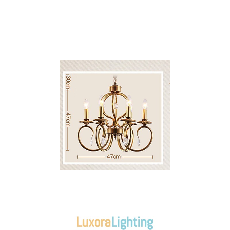 Designer Touch Decorative Chandelier Pendant Light Mini Style Traditional Classic Metal