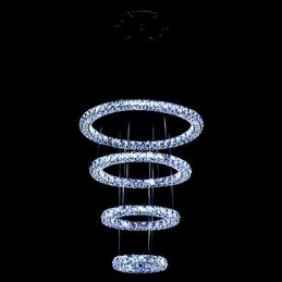 Designer Touch Decorative Crystal Ring Pendant Light Modern Ceiling Chandelier Lighting Lamp Fixtures with