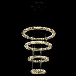 Designer Touch Decorative Crystal Ring Pendant Light Modern Ceiling Chandelier Lighting Lamp Fixtures with