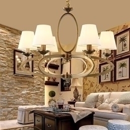 Designer Touch Decorative Rustic Lodge Vintage Mini Style Electroplated Metal Chandelier