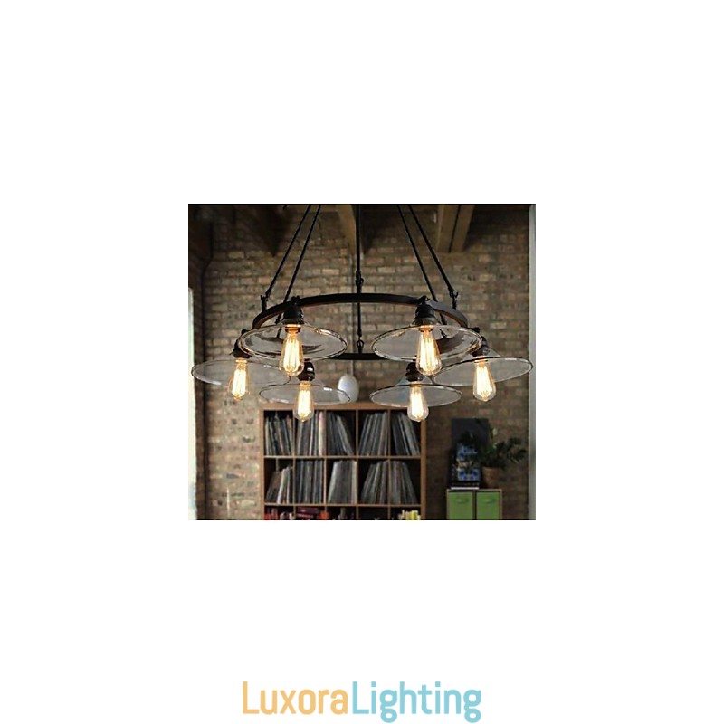 Designer Touch Decorative Traditional Classic Vintage Retro Lantern Country Mini Style Painting Metal Pendant Light Dining