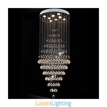 Designer Touch Decorative Modern Crystal Chandelier Lighting Pendant Light Ceiling Lamp Fixtures