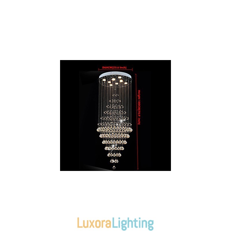 Designer Touch Decorative Modern Crystal Chandelier Lighting Pendant Light Ceiling Lamp Fixtures