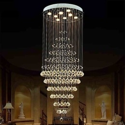 Designer Touch Decorative Modern Crystal Chandelier Lighting Pendant Light Ceiling Lamp Fixtures