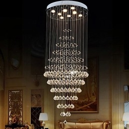Designer Touch Decorative Modern Crystal Chandelier Lighting Pendant Light Ceiling Lamp Fixtures